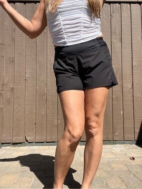 Layer 8 Black Athletic Shorts Built-In Liner Quick Dry Running Workout Size M